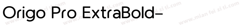 Origo Pro ExtraBold字体转换